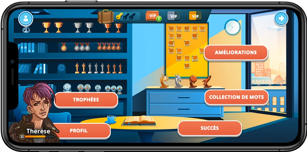 Collect trophies in the Codenames app